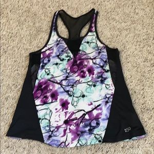 Splits59 floral print tank 💜🖤💜🖤